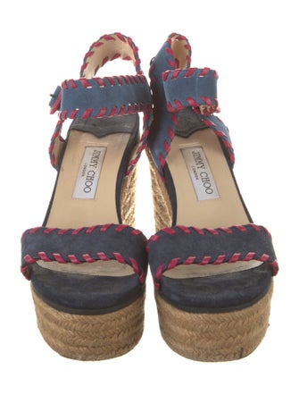 Jimmy Choo Suede Printed Espadrilles