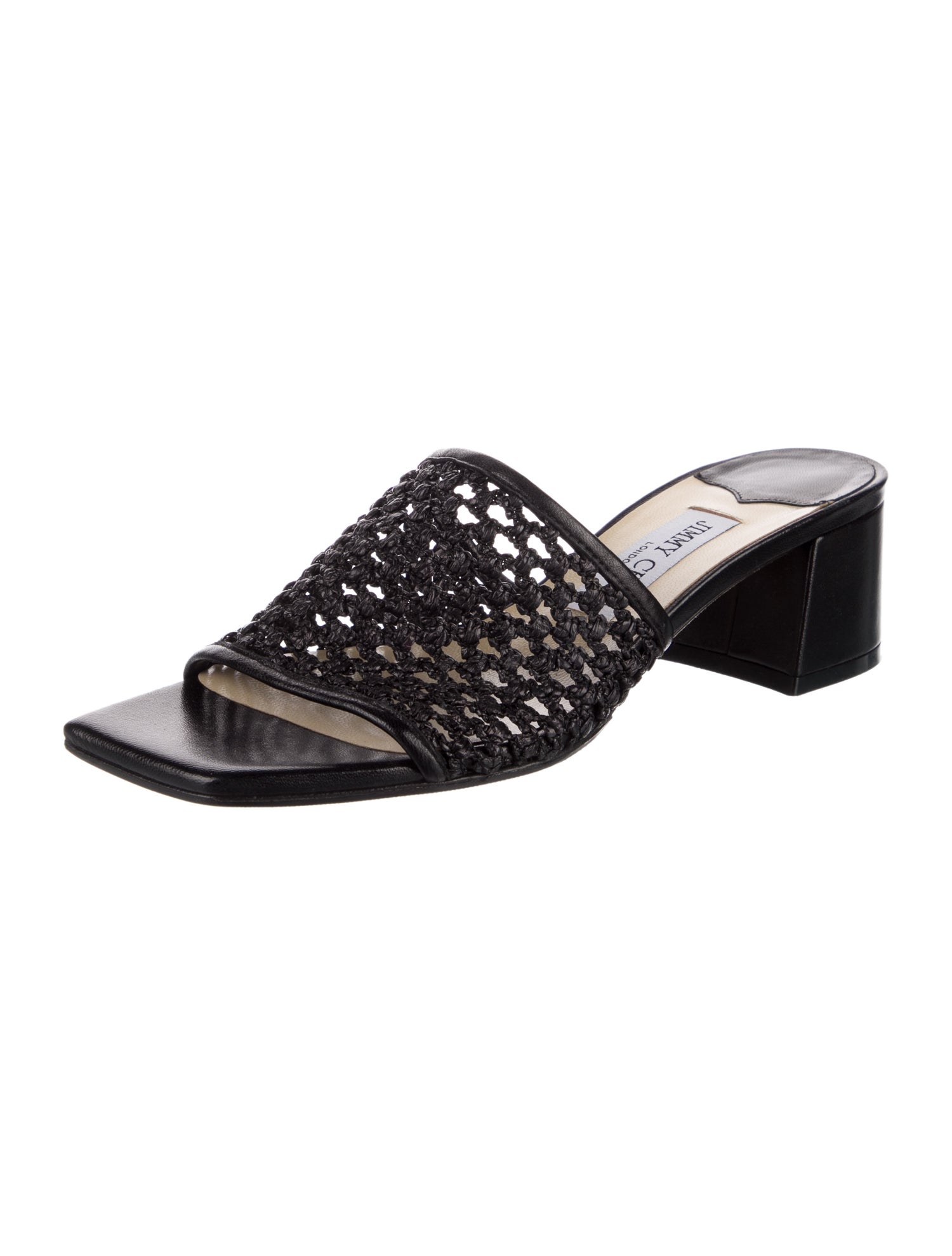 Jimmy Choo Leather Slides