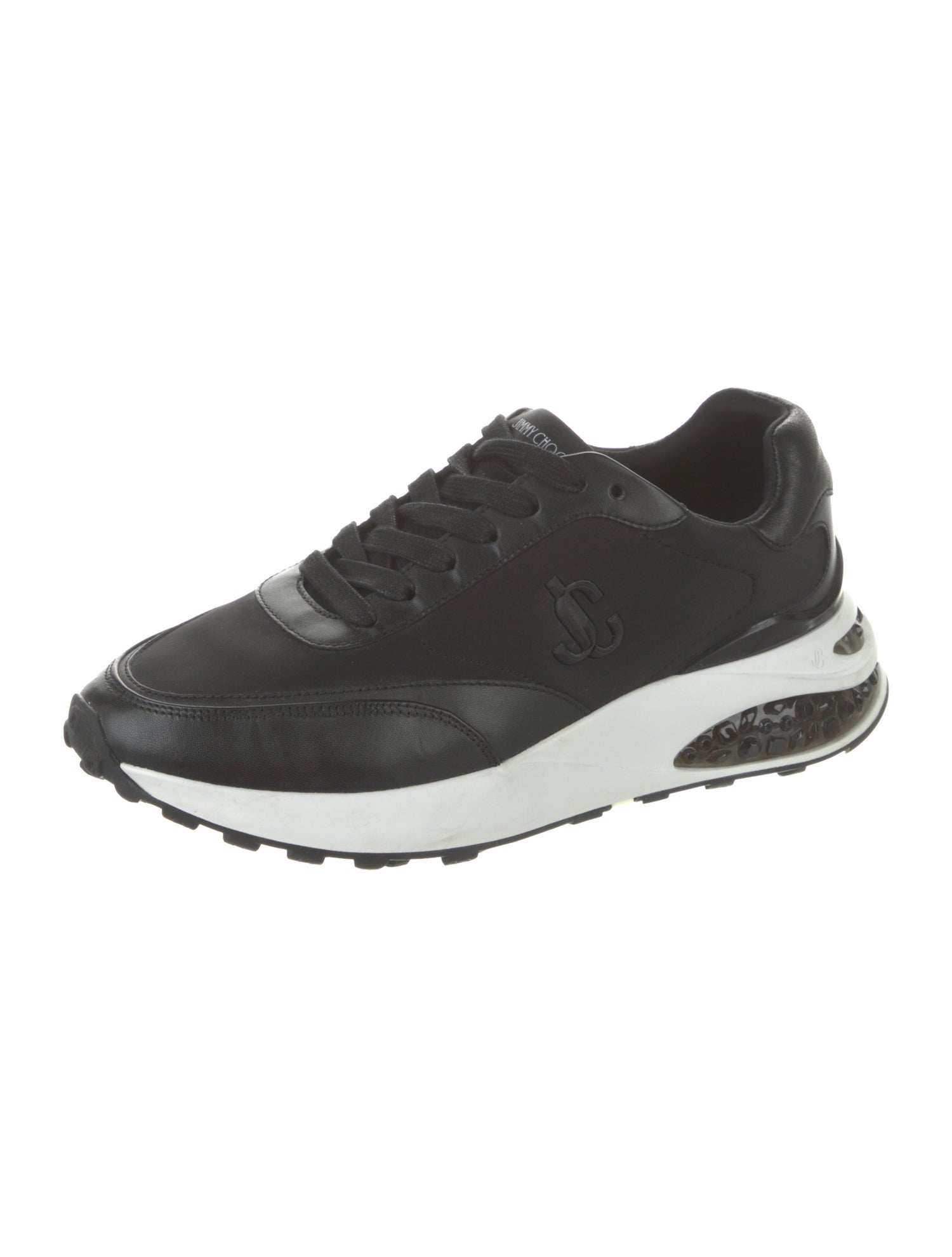 Jimmy Choo Neoprene Colorblock Pattern Sneakers