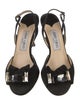 Jimmy Choo Satin Crystal Embellishments Slingback Sandals