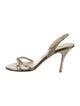 Jimmy Choo Glitter Glitter Accents Slingback Sandals