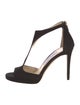 Jimmy Choo Suede T-Strap Pumps
