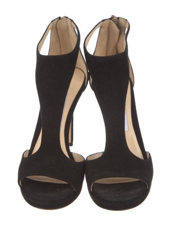 Jimmy Choo Suede T-Strap Pumps
