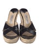 Jimmy Choo Patent Leather Animal Print Espadrilles