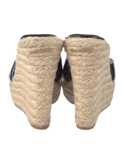 Jimmy Choo Patent Leather Animal Print Espadrilles