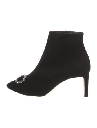Jimmy Choo Suede Crystal Embellishments Boots