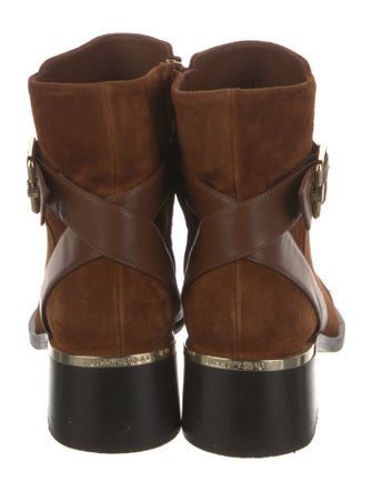 Jimmy Choo Suede Moto Boots