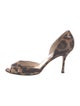 Jimmy Choo Suede Animal Print D'Orsay Pumps
