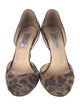 Jimmy Choo Suede Animal Print D'Orsay Pumps