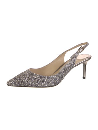 Jimmy Choo Glitter Slingback Pumps