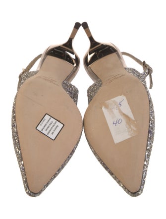 Jimmy Choo Glitter Slingback Pumps