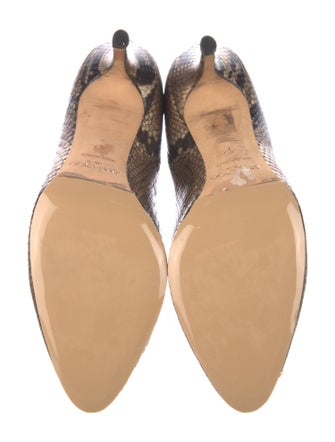 Jimmy Choo Embossed Leather Animal Print Pumps