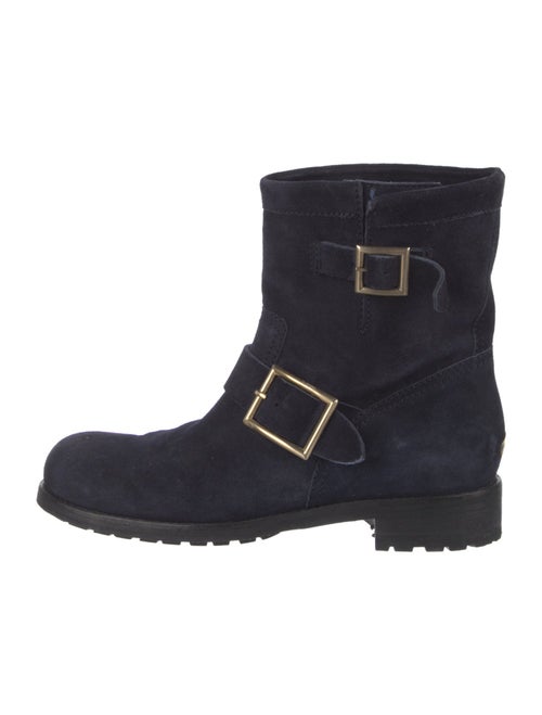 Jimmy Choo Suede Moto Boots