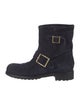 Jimmy Choo Suede Moto Boots