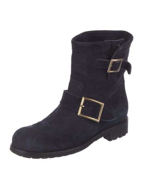 Jimmy Choo Suede Moto Boots