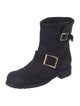 Jimmy Choo Suede Moto Boots