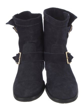 Jimmy Choo Suede Moto Boots