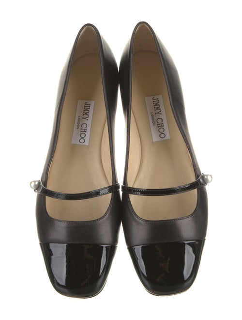 Jimmy Choo Leather Mary Jane Flats