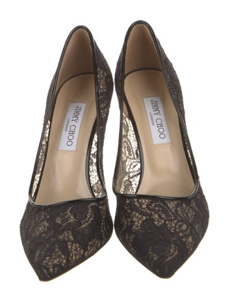 Jimmy Choo Lace Lace Pattern Pumps