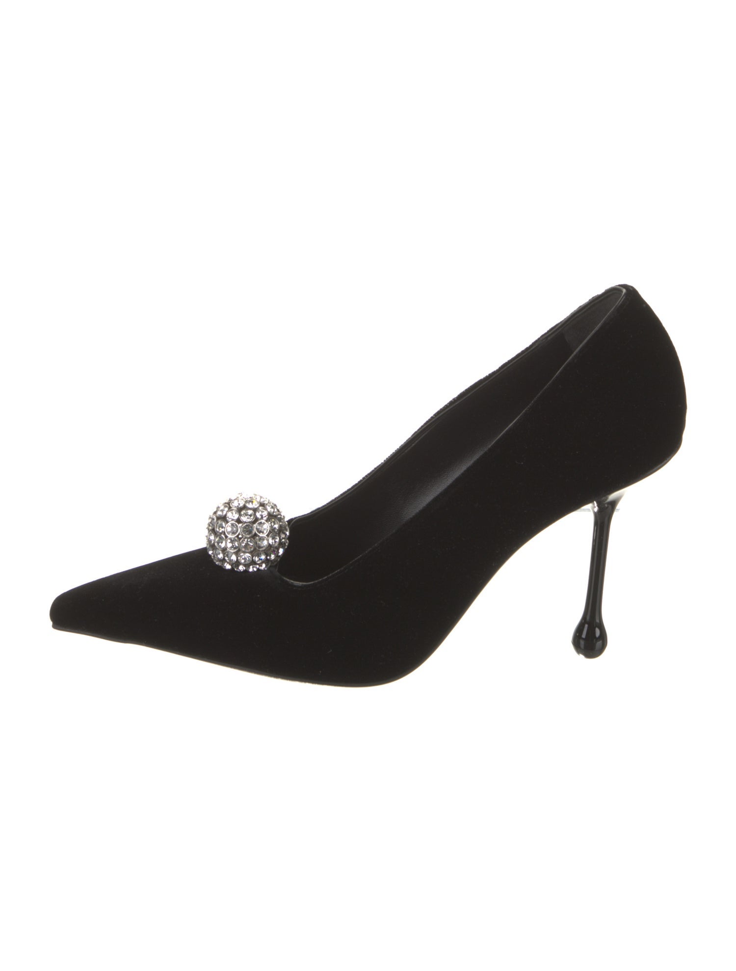 Jimmy Choo Suede Crystal Embellishments Pumps