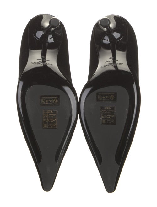 Jimmy Choo Suede Crystal Embellishments Pumps