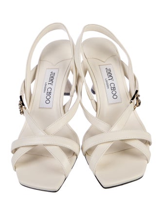 Jimmy Choo Leather Slingback Sandals