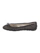 Jimmy Choo Leather Lasercut Accents Ballet Flats