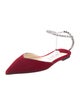 Jimmy Choo Velvet Crystal Embellishments Slingback Flats
