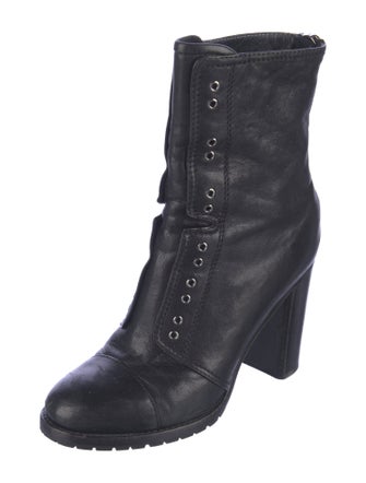 Jimmy Choo Leather Combat Boots
