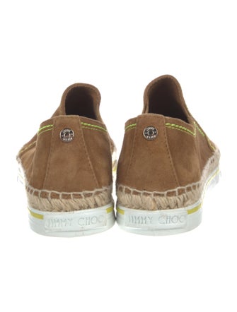 Jimmy Choo Suede Colorblock Pattern Espadrille Sneakers