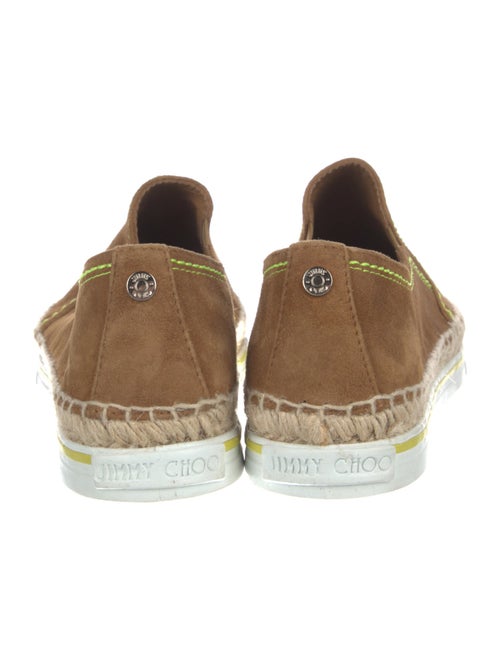 Jimmy Choo Suede Colorblock Pattern Espadrille Sneakers