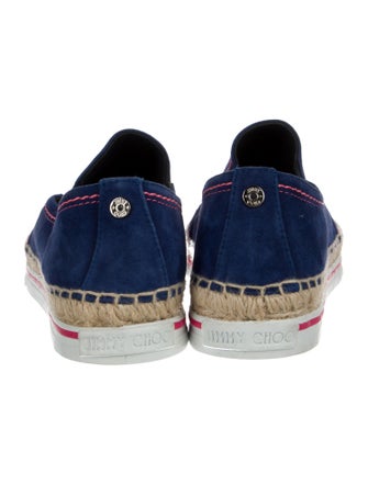 Jimmy Choo Suede Striped Espadrille Sneakers