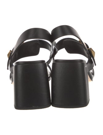 Jimmy Choo Leather Slingback Sandals