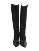 Jimmy Choo Suede Leather Trim Embellishment Boots
