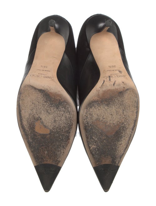 Jimmy Choo Suede Leather Trim Embellishment Boots