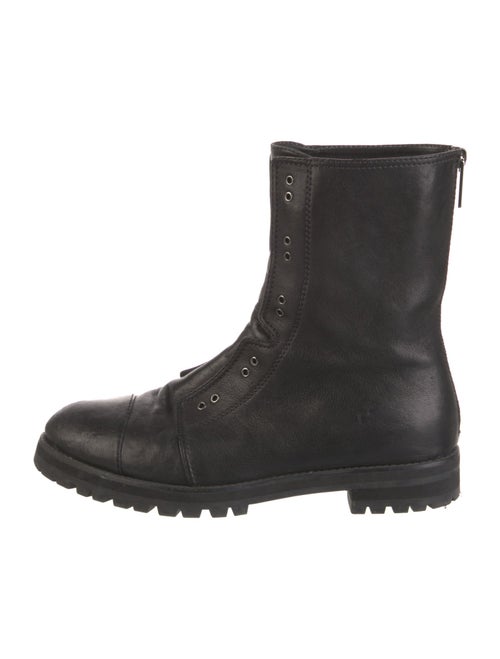 Jimmy Choo Leather Combat Boots