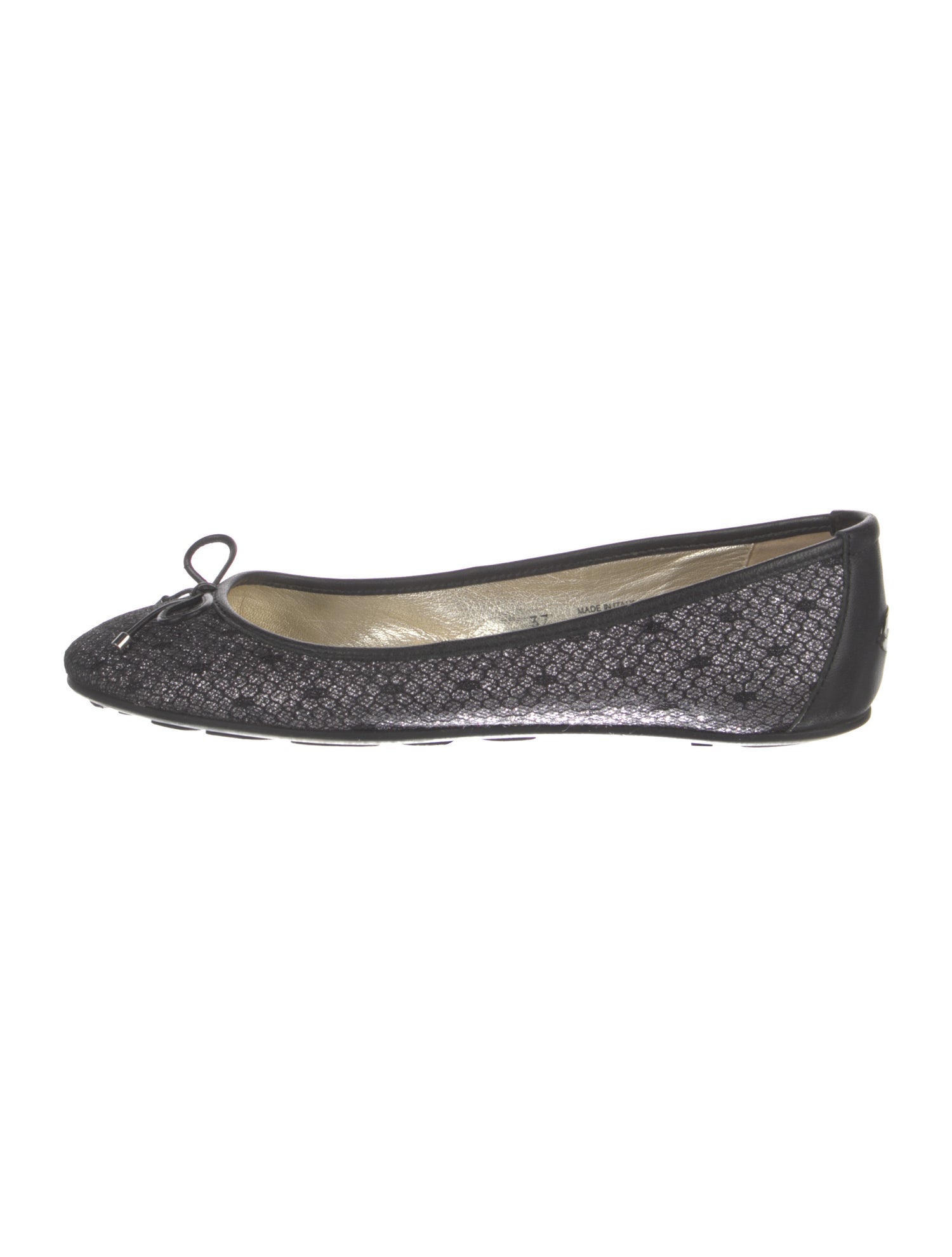 Jimmy Choo Glitter Glitter Accents Ballet Flats