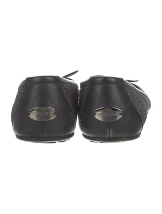 Jimmy Choo Glitter Glitter Accents Ballet Flats