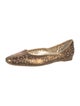 Jimmy Choo Leather Lasercut Accents Ballet Flats