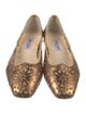 Jimmy Choo Leather Lasercut Accents Ballet Flats