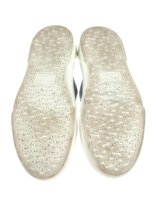 Jimmy Choo Glitter Colorblock Pattern Sneakers