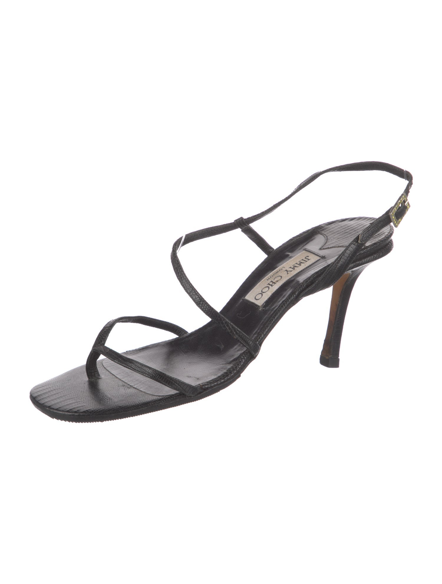 Jimmy Choo Vintage Leather Slingback Sandals