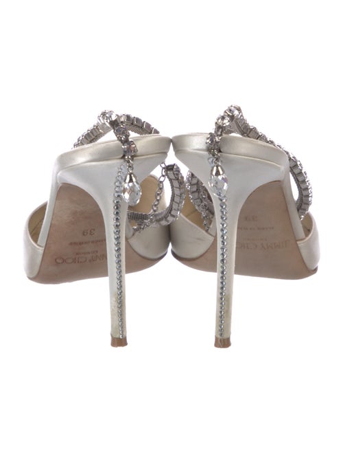Jimmy Choo Satin Crystal Embellishments D'Orsay Pumps