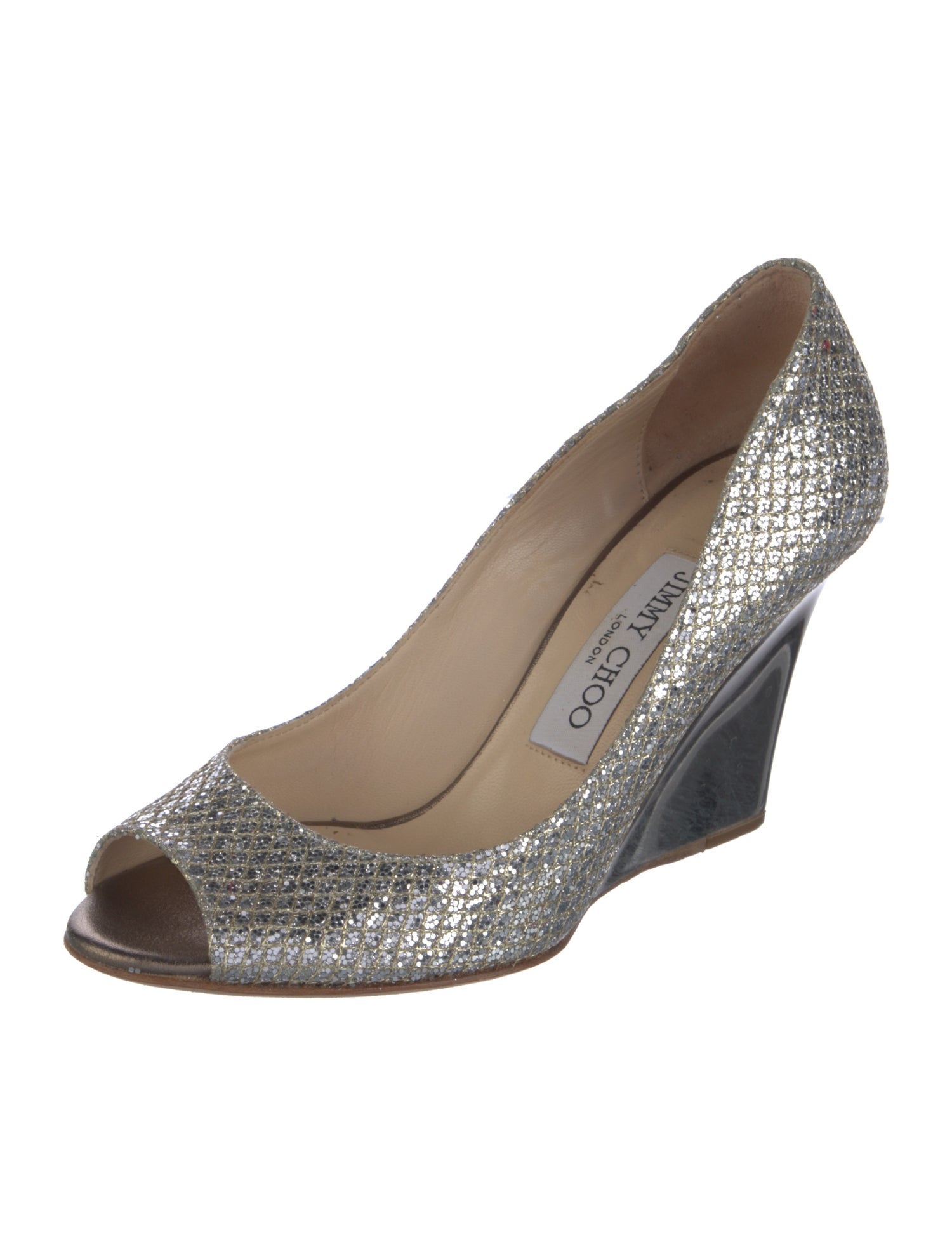 Jimmy Choo Glitter Glitter Accents Pumps