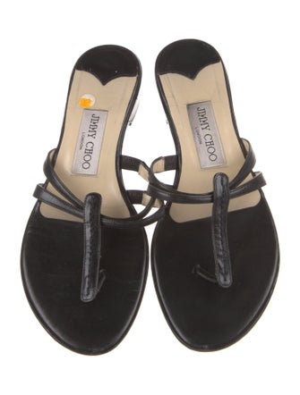 Jimmy Choo Leather Slides