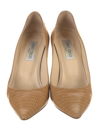 Jimmy Choo Embossed Leather Pumps