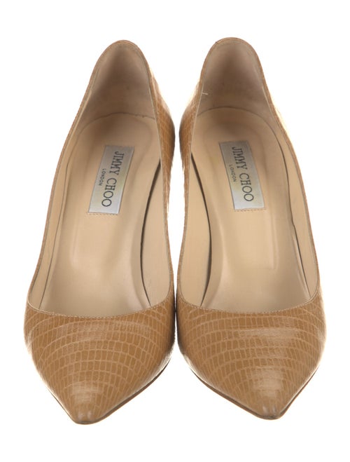 Jimmy Choo Embossed Leather Pumps