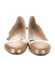 Jimmy Choo Leather Colorblock Pattern Ballet Flats
