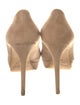 Jimmy Choo Suede Leather Trim Embellishment Pumps
