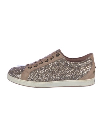 Jimmy Choo Glitter Glitter Accents Sneakers
